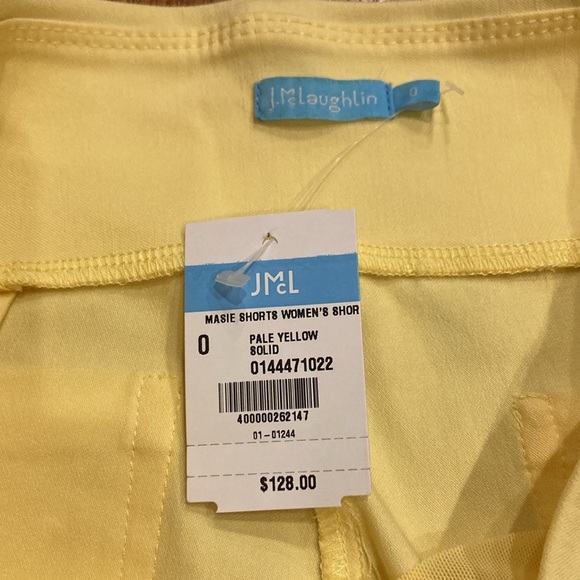 J. McLaughlin | NWT Maise Slip On Shorts Yellow Size 0 - Picture 3 of 4